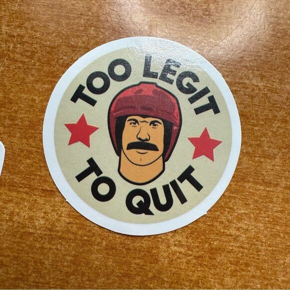 Retro Sticker with Red and Black Design - Picture 1 of 1